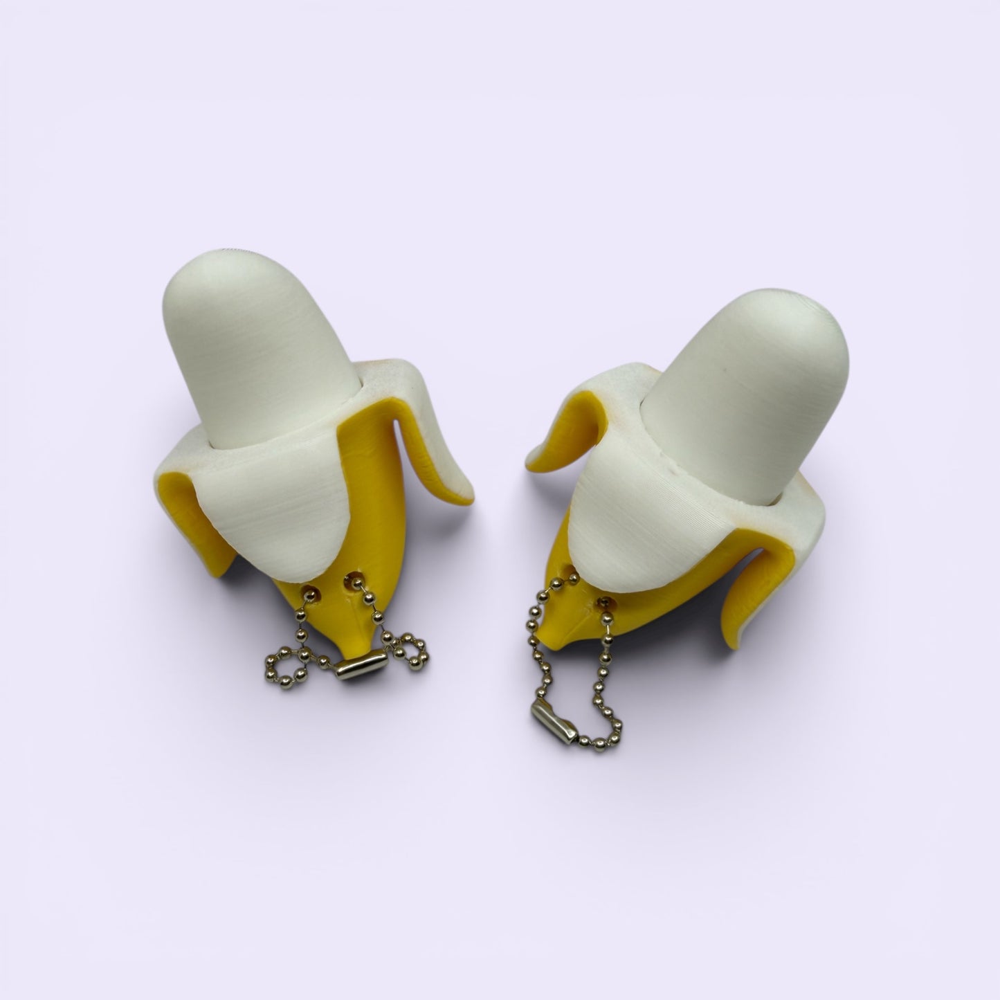 Banana fidget clicker keychains