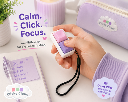 2-Key Keyboard Clicker Keychain – Mini Fidget Clicker