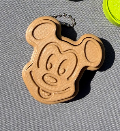Mouse Waffle Clicker Fidget Keychain | Mechanical Keyboard Clicker | Waffle-Inspired Fidget Toy | Sensory Keychain | 3D Printed Clicky Gift