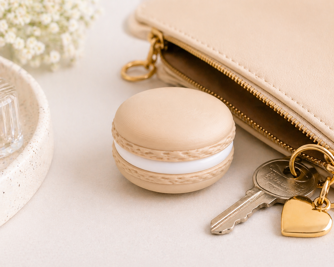 Macaron Fidget Clicker Toy, Stress Relief, Desk Accessory, Clicky Toy