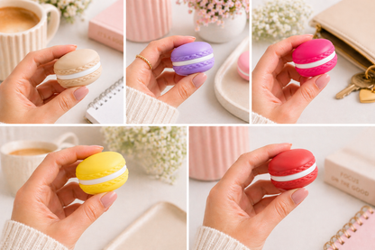 Macaron Fidget Clicker Toy, Stress Relief, Desk Accessory, Clicky Toy