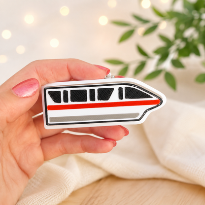 Monorail Clicker Keychain | 3D Printed Fidget