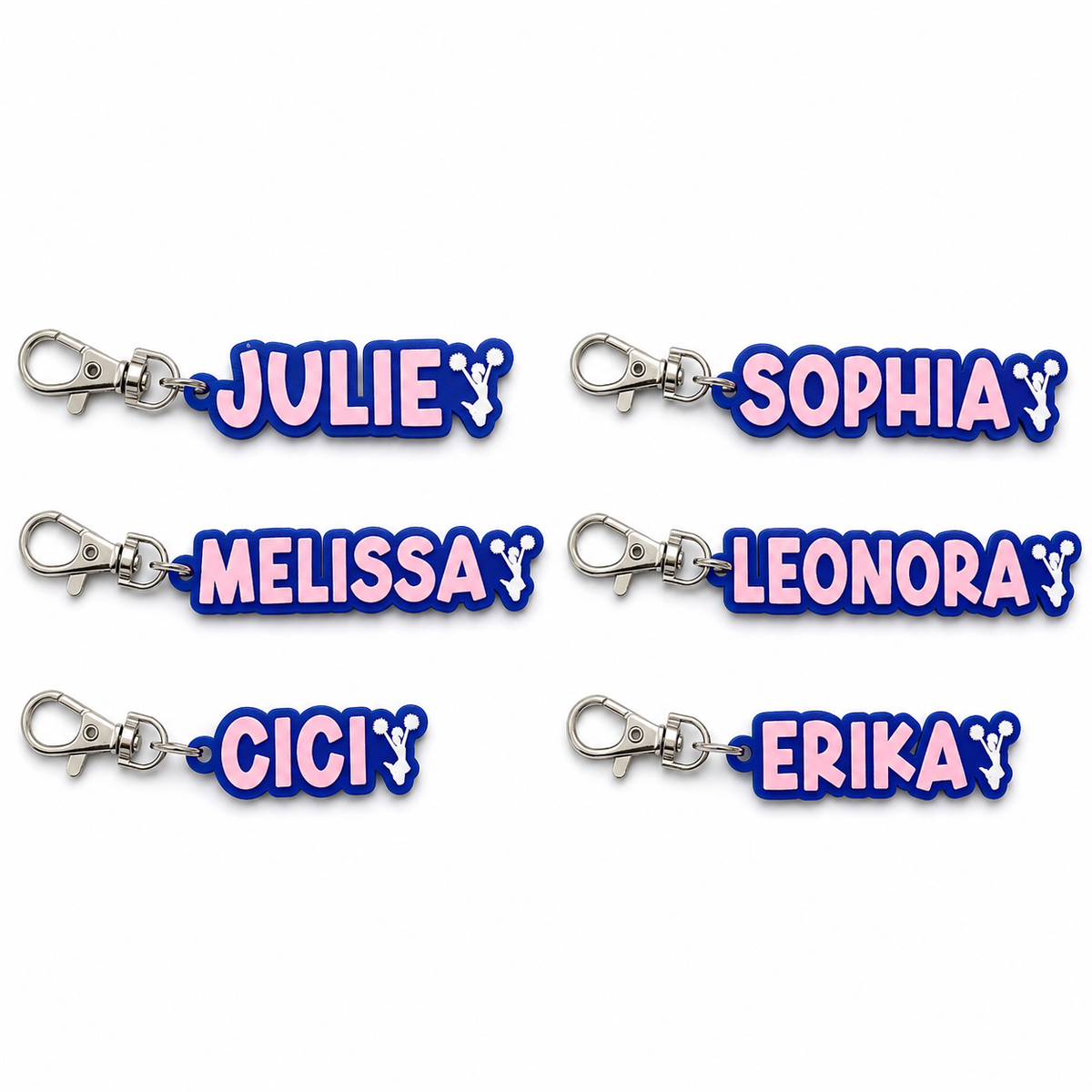 Personalized Sports Keychain – Custom Name & Team Colors