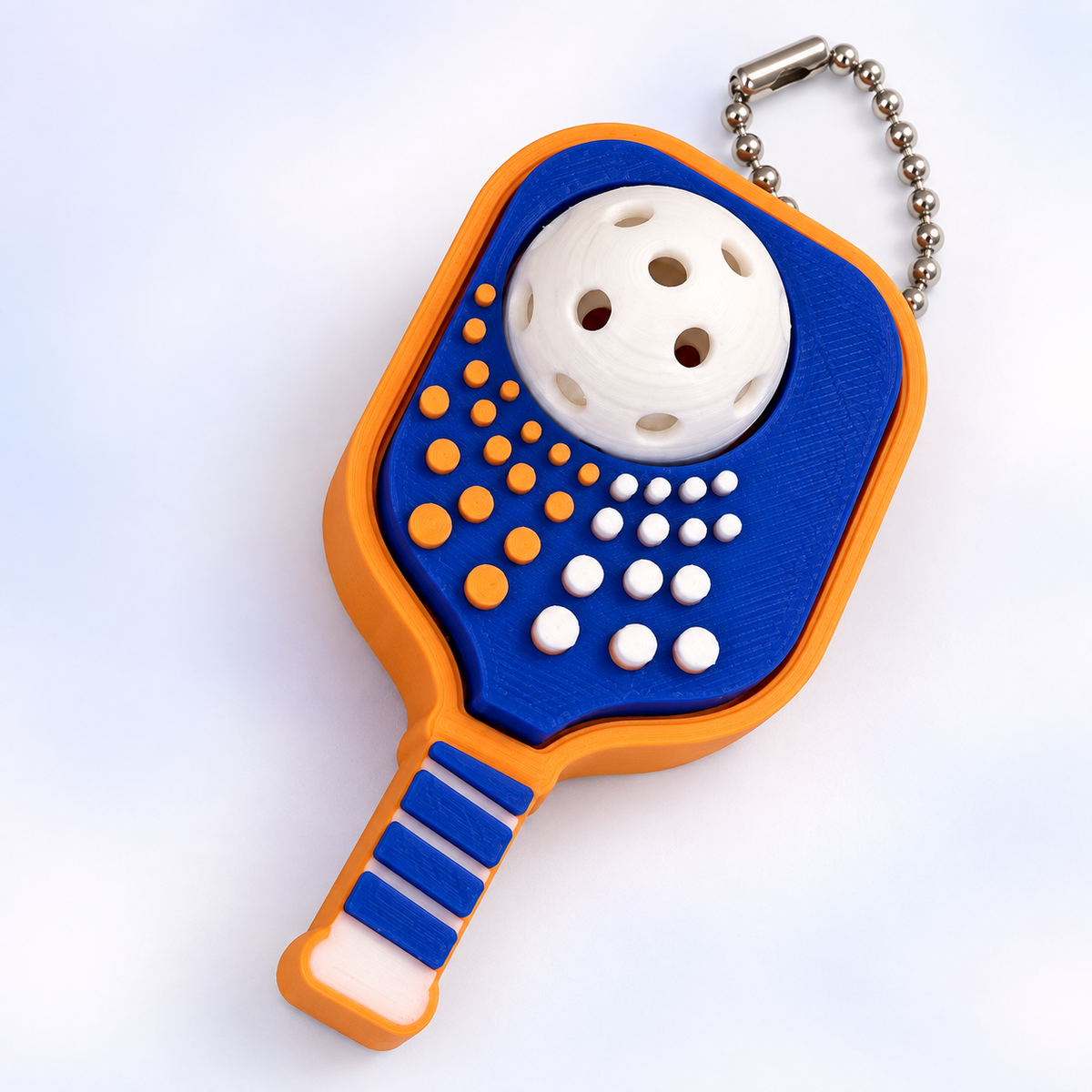 Pickleball Clicker & Spinner Fidget Keychain