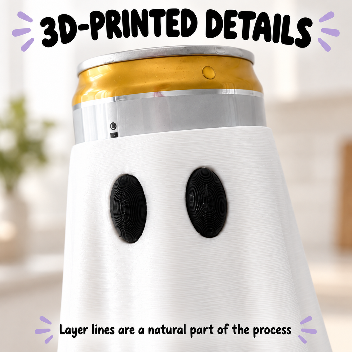 Ghost Can Cooler | Slim & Standard 12 oz Can Holder