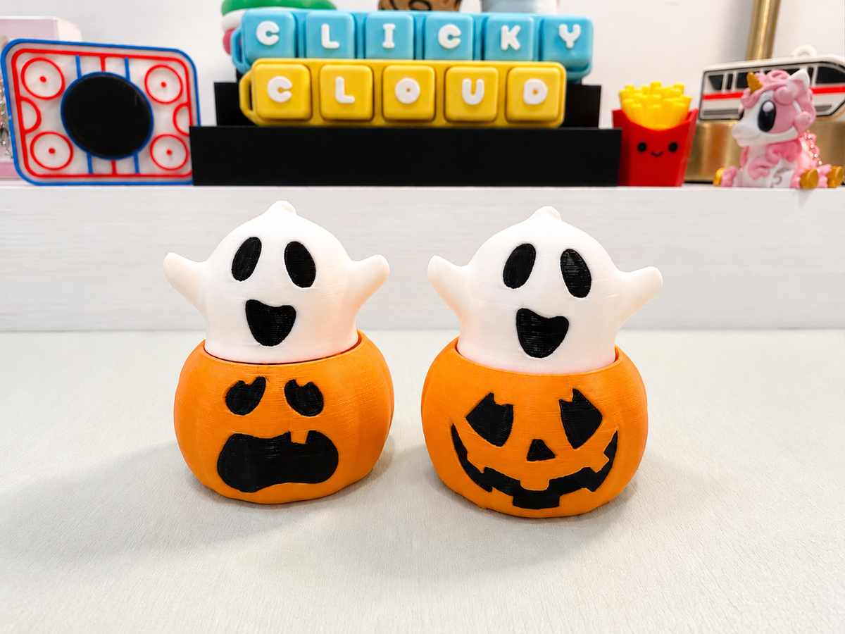 Ghost Pumpkin Clicker Fidget Toy – Halloween Sensory Fidget