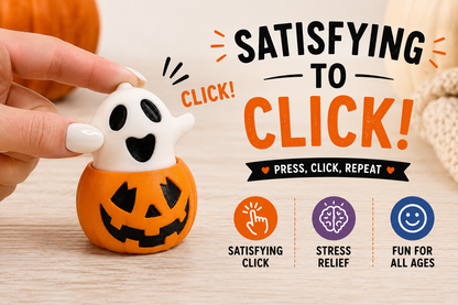 Ghost Pumpkin Clicker Fidget Toy – Halloween Sensory Fidget