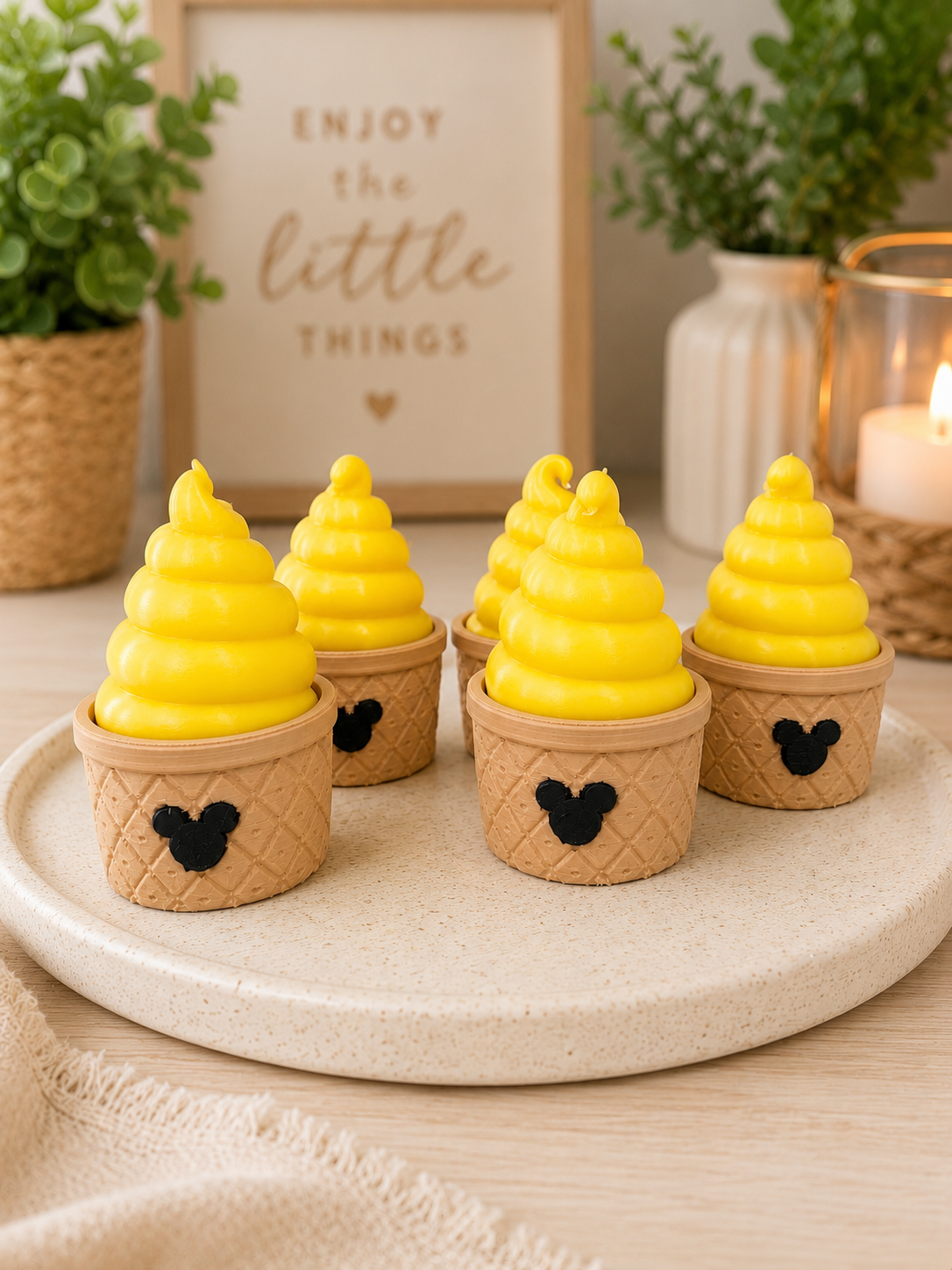 Pineapple Dole Whip Clicker Keychain – 3D Printed Fidget Toy