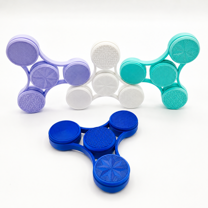 3D Printed Textured Fidget Spinner – 20+ Colors