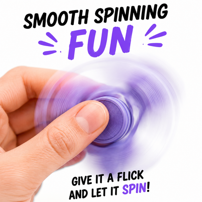 3D Printed Textured Fidget Spinner – 20+ Colors