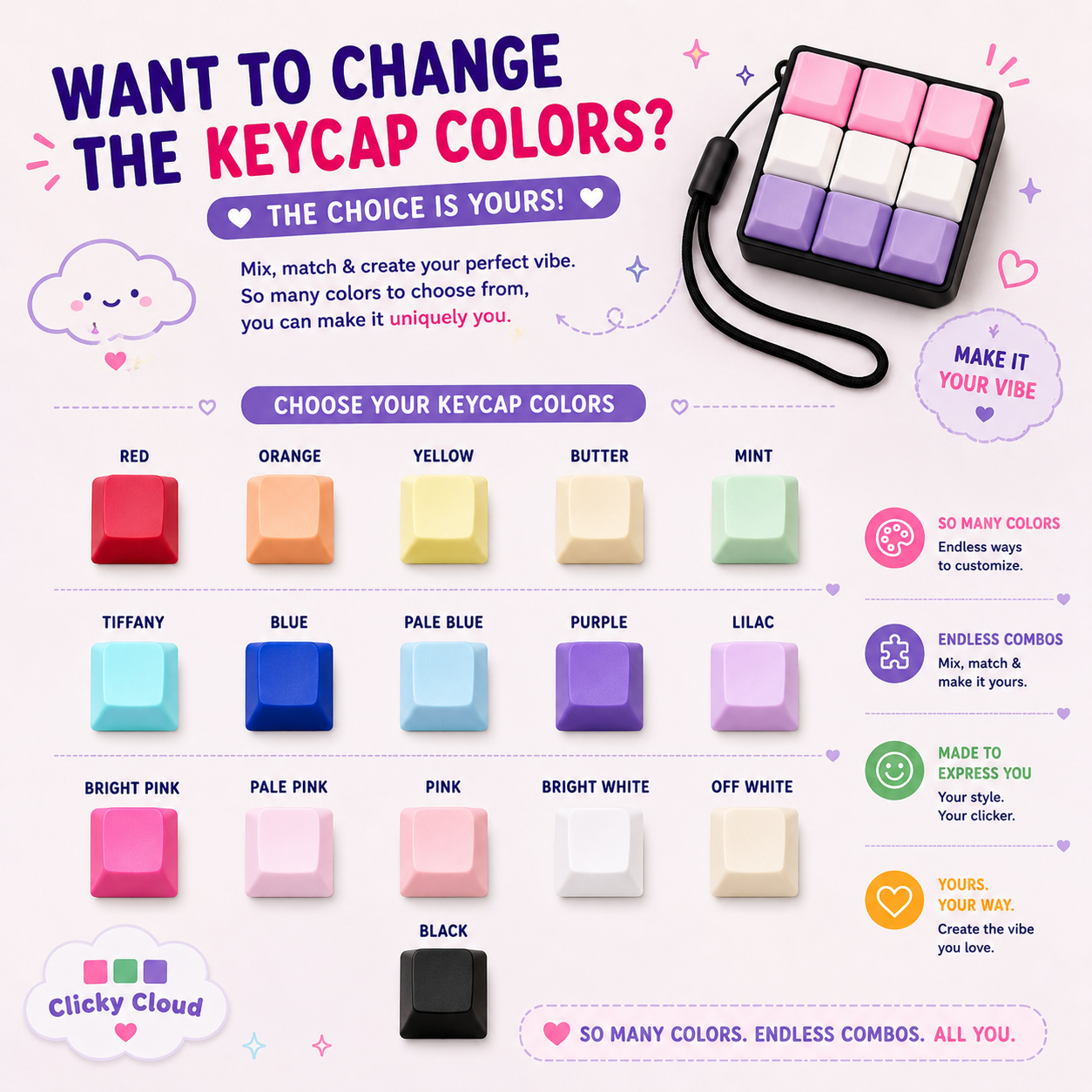 4 Key Mechanical Keyboard Fidget
