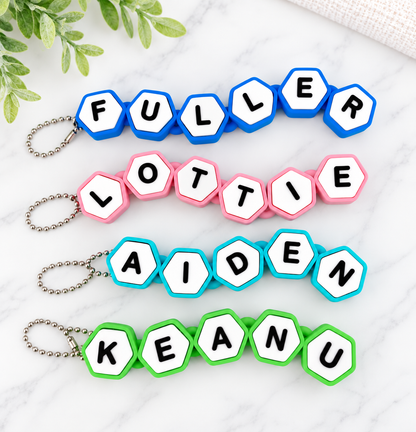 Personalized Clicker Fidget – Custom Name Keycap Clicker | 3D Printed Desk Toy | Mechanical Keyboard Switch Fidget