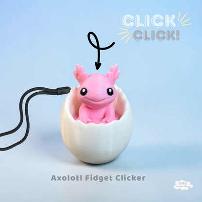 Axolotl Fidget Clicker – Cute Axolotl Keyboard Clicker