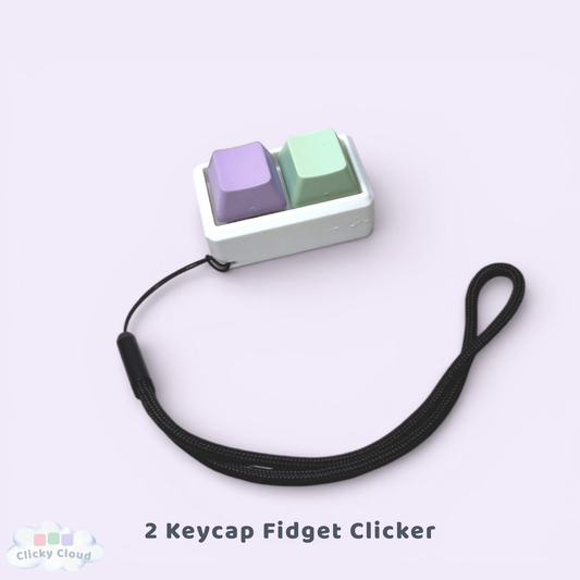 2-Key Keyboard Clicker Keychain – Mini Fidget Clicker