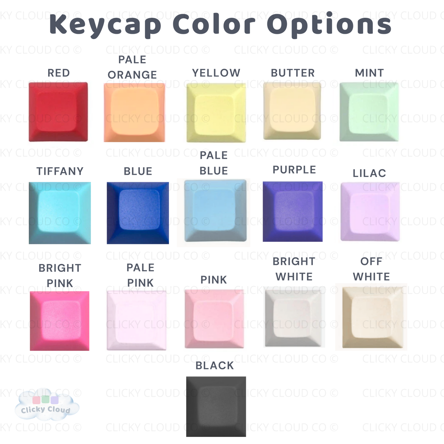 2-Key Keyboard Clicker Keychain – Mini Fidget Clicker