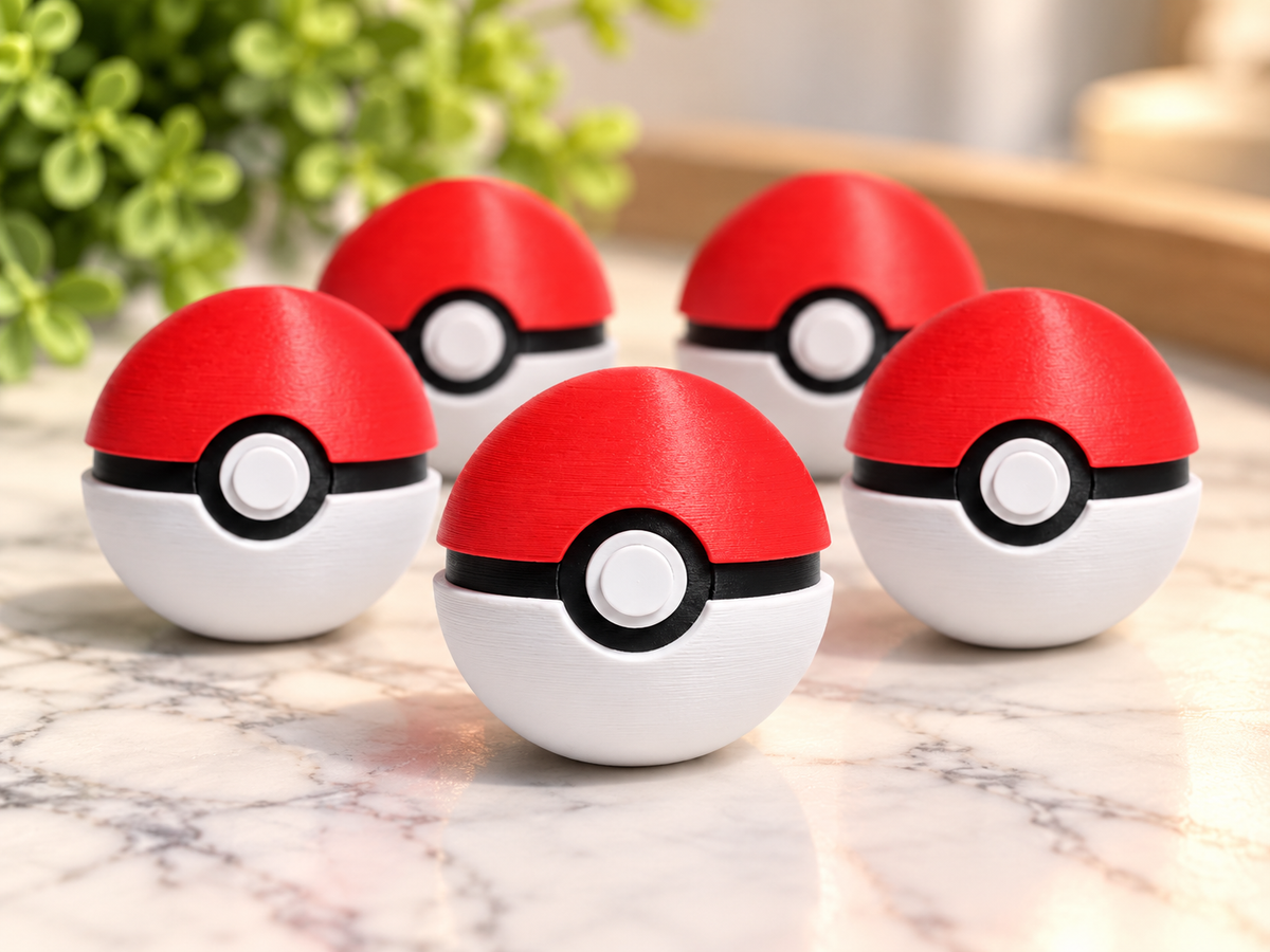 Poké Ball Clicker | 3D Printed Pokémon Fidget Toy