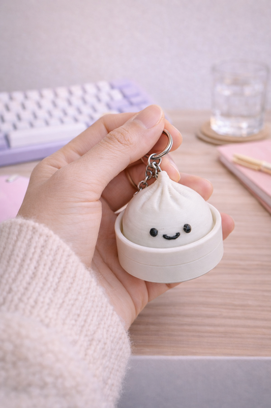 Bao Bun Fidget Clicker – Cute Dumpling Keyboard Clicker