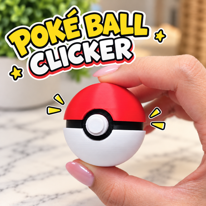 Poké Ball Clicker | 3D Printed Pokémon Fidget Toy
