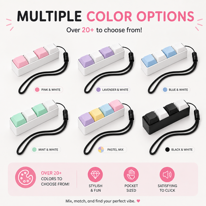 Colorful keychain organizers with multiple color options on a white background