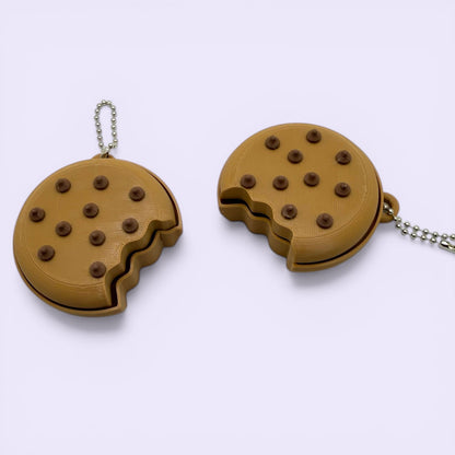 Cookie Fidget Clicker Keychain – Cute Stress Relief Keyboard Click Toy, ASMR Clicker, Sensory Gift
