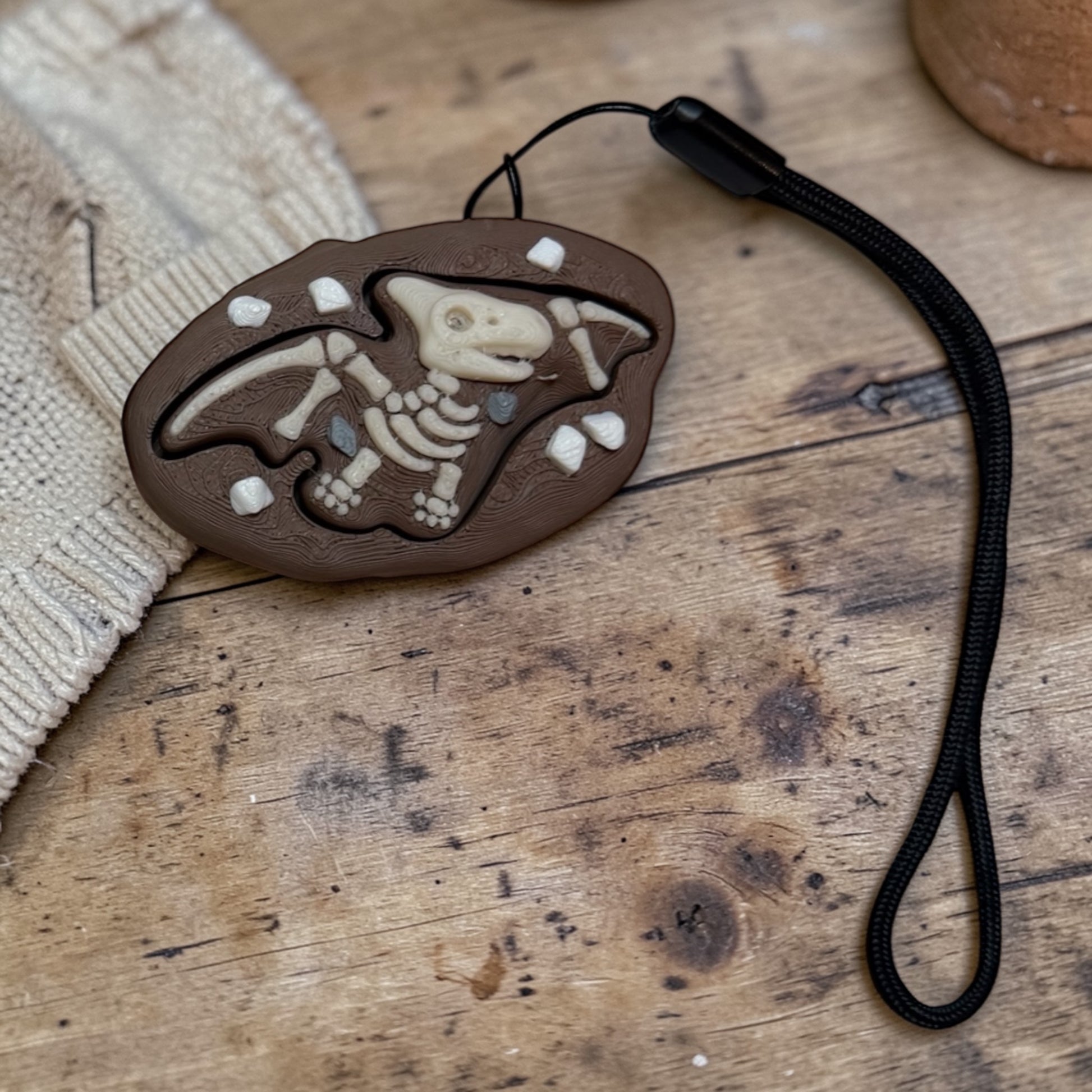 dinosaur fossil fidget clicker