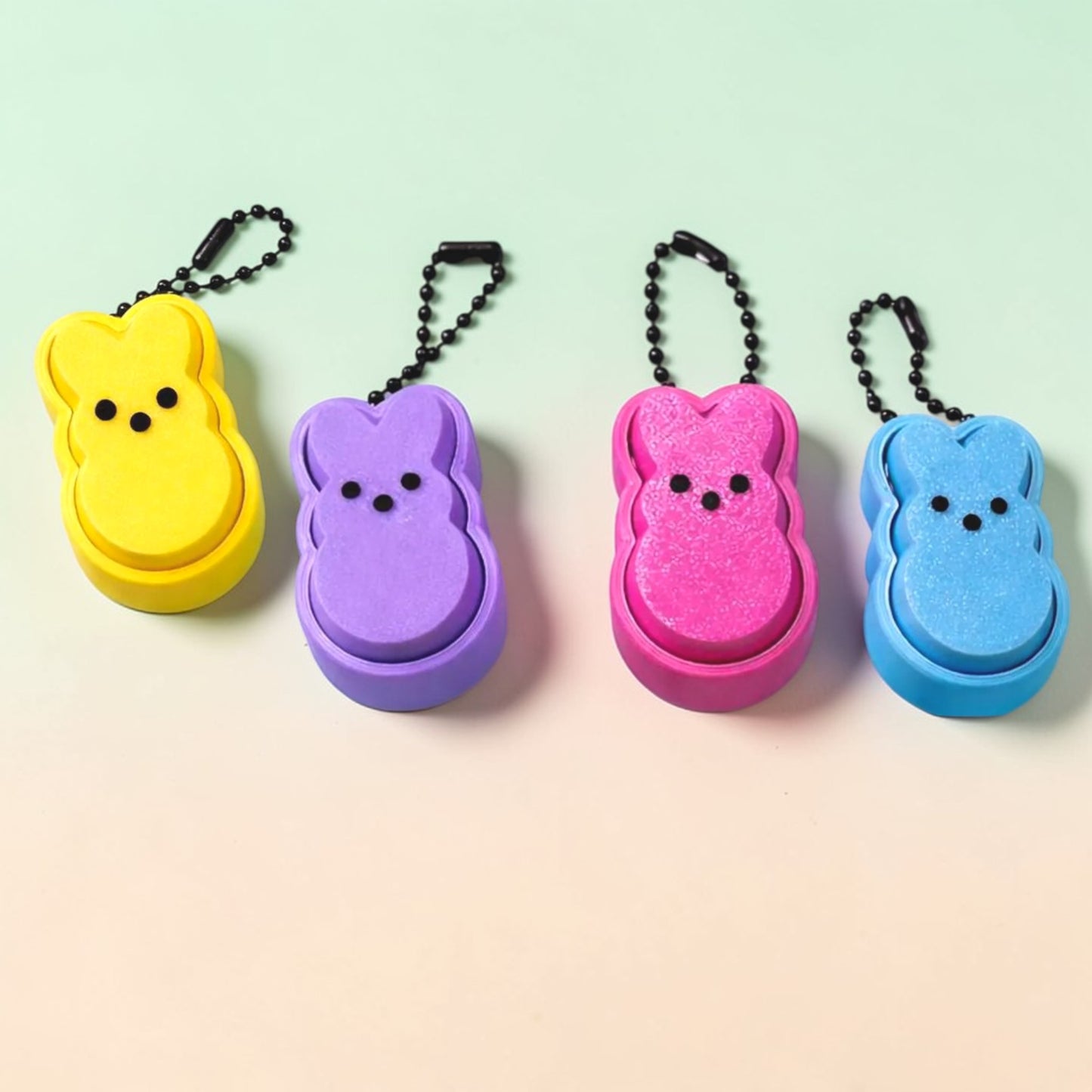 Peep Clicky Fidget – Easter Bunny Marshmallow Clicker | Mechanical Switch Stress Relief Toy | 3D Printed ASMR Desk Fidget