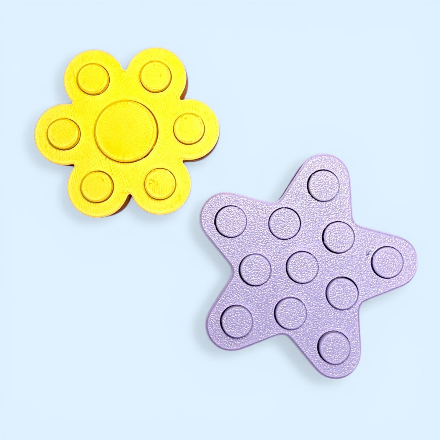 Mini Pop It Fidget Toy – Flower & Star Sensory Clickers