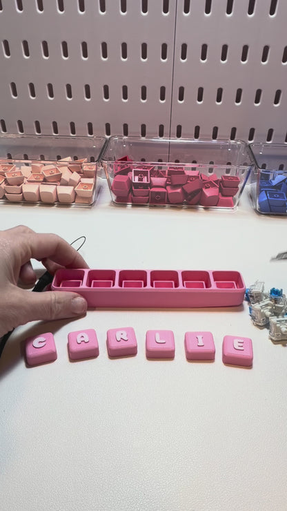 Personalized Keyboard Clicker Fidget – Custom Name Keycap Clicker | 3D Printed Desk Toy | Mechanical Keyboard Switch Fidget