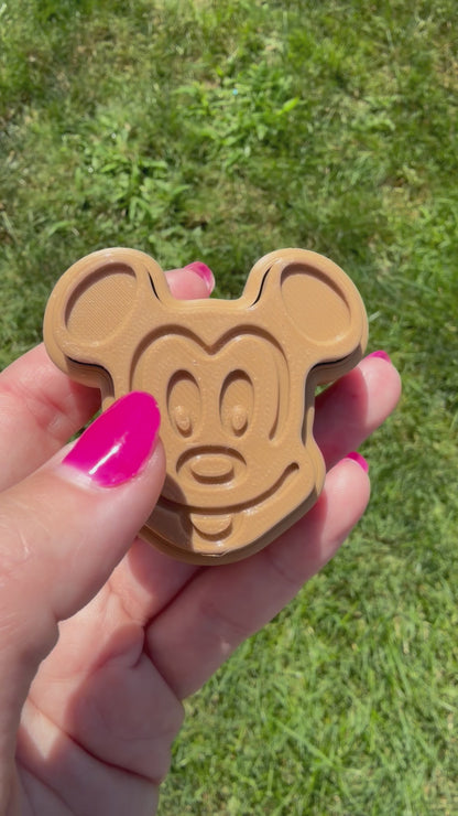 Mouse Waffle Clicker Fidget Keychain | Mechanical Keyboard Clicker | Waffle-Inspired Fidget Toy | Sensory Keychain | 3D Printed Clicky Gift
