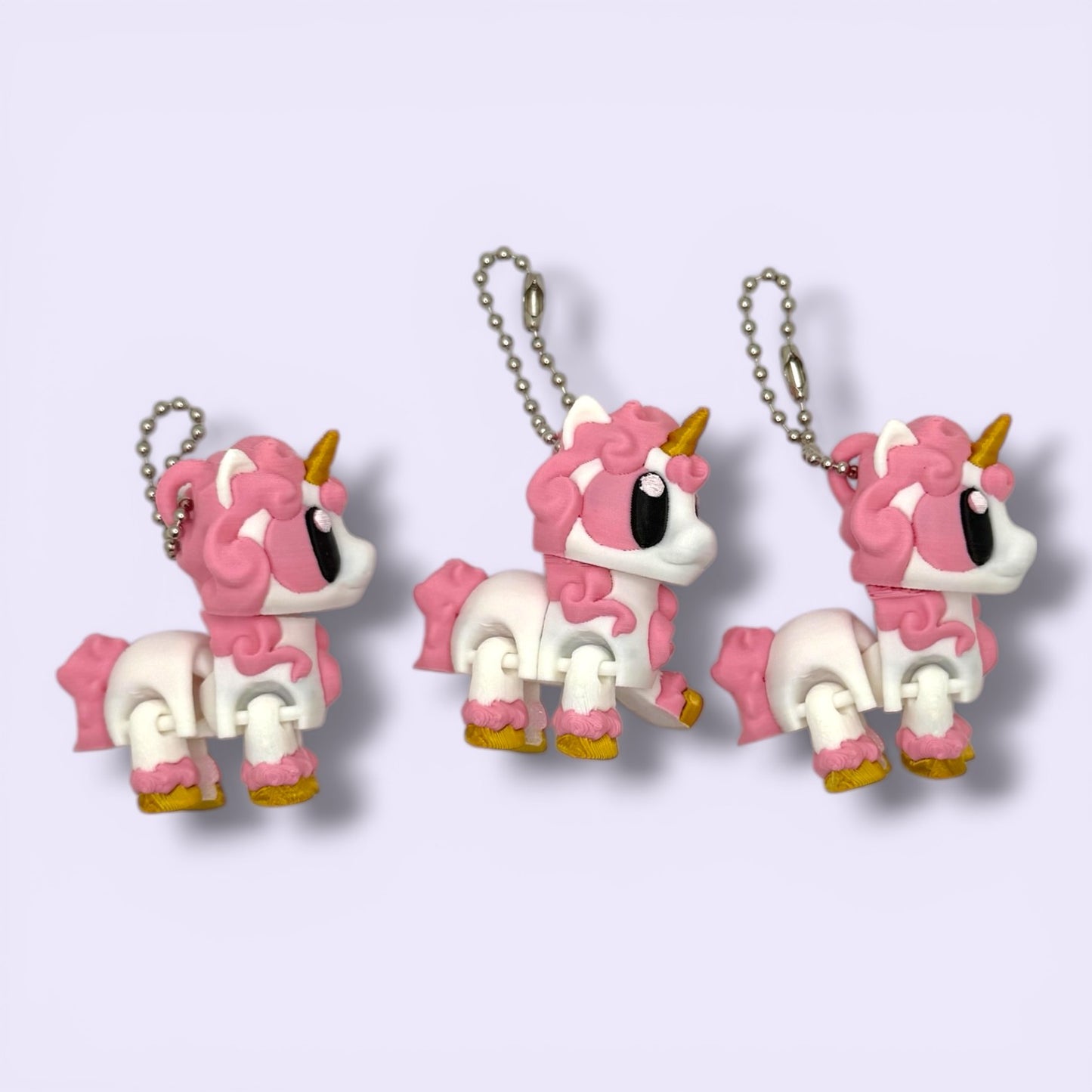 Articulated Unicorn Fidget Keychain – Cute Wiggle Sensory Toy